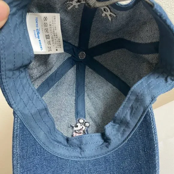 Tokyo Disney resort Mickey Mouse Kids Denim Baseball Cap Hat Size 54cm - Picture 5 of 7